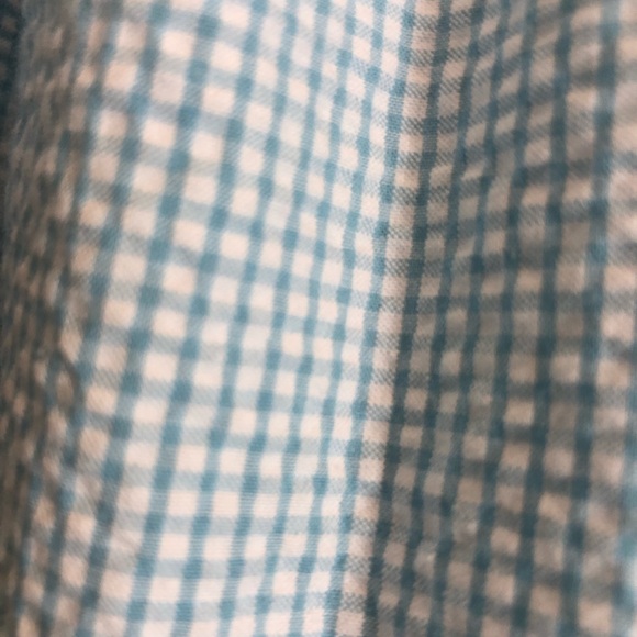 Anavini Blue and White Gingham Bird and Birdhouse Smocked Dress. Size 4T - Picture 8 of 8